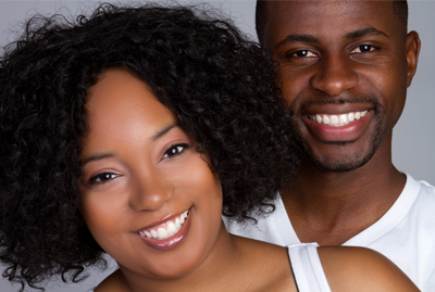 Happy Couple with Treated Gum Recession